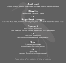 Load image into Gallery viewer, 4-Course Italian at Home Dining Experience £39 P/P